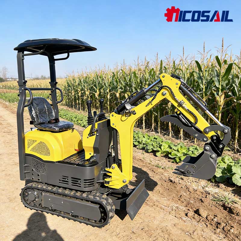 Mini Excavadora Compacta de 1t - Urban Farming In China reseña y precio