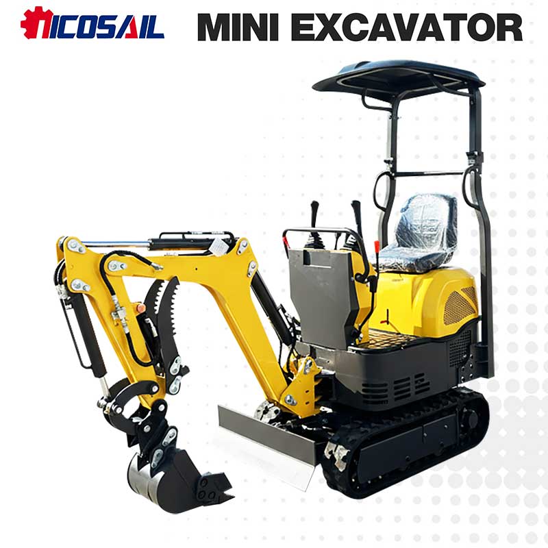 Mini Excavadora Compacta de 1t - Urban Farming In China reseña y precio