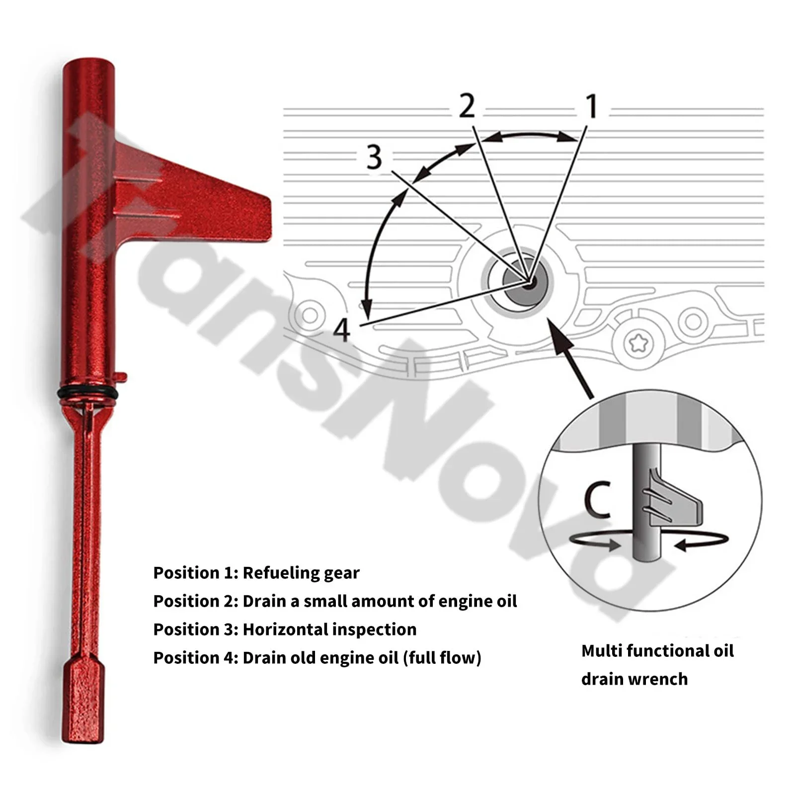 TransNova 725.0 Herramienta de - Drain Filler Kit reseña y precio